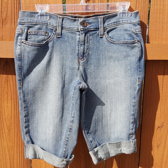 dkny denim shorts
